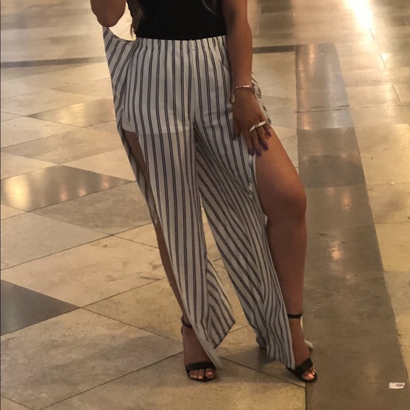 Leila Front Tie Palazzo Pants - Picture 2 of 3